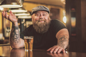 A man in a pub